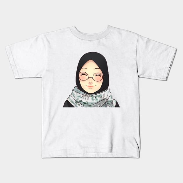 hijab, Kids T-Shirt by Hilalah